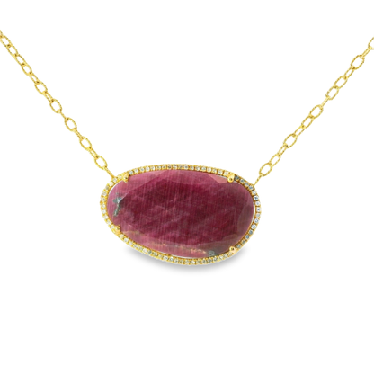 0.30ct diamond pendant in 14k yellow gold – Niara