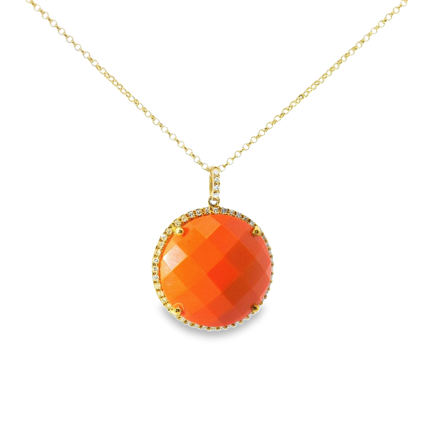 0.15ct diamond pendant in 14k yellow gold – Niara