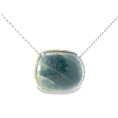 0.26ct diamond pendant in 18k white gold – Niara