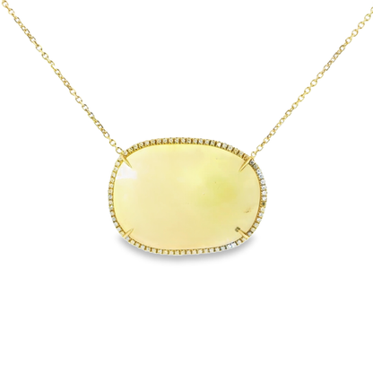 0.30CT Diamond with  Sapphire 14k Yellow Gold