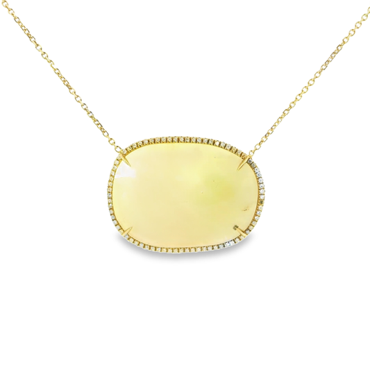 0.30ct diamond pendant in 14k yellow gold – Niara