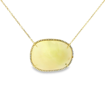 0.30CT Diamond with  Sapphire 14k Yellow Gold