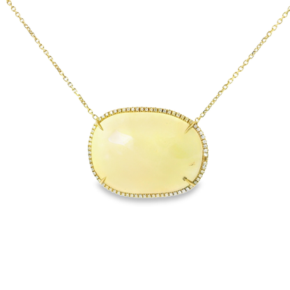 0.30ct diamond pendant in 14k yellow gold – Niara