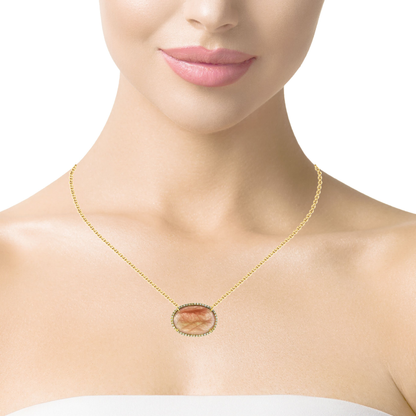 0.22ct diamond pendant in 14k yellow gold – Niara