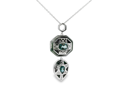 0.10ct diamond pendant in 14k white gold – Niara