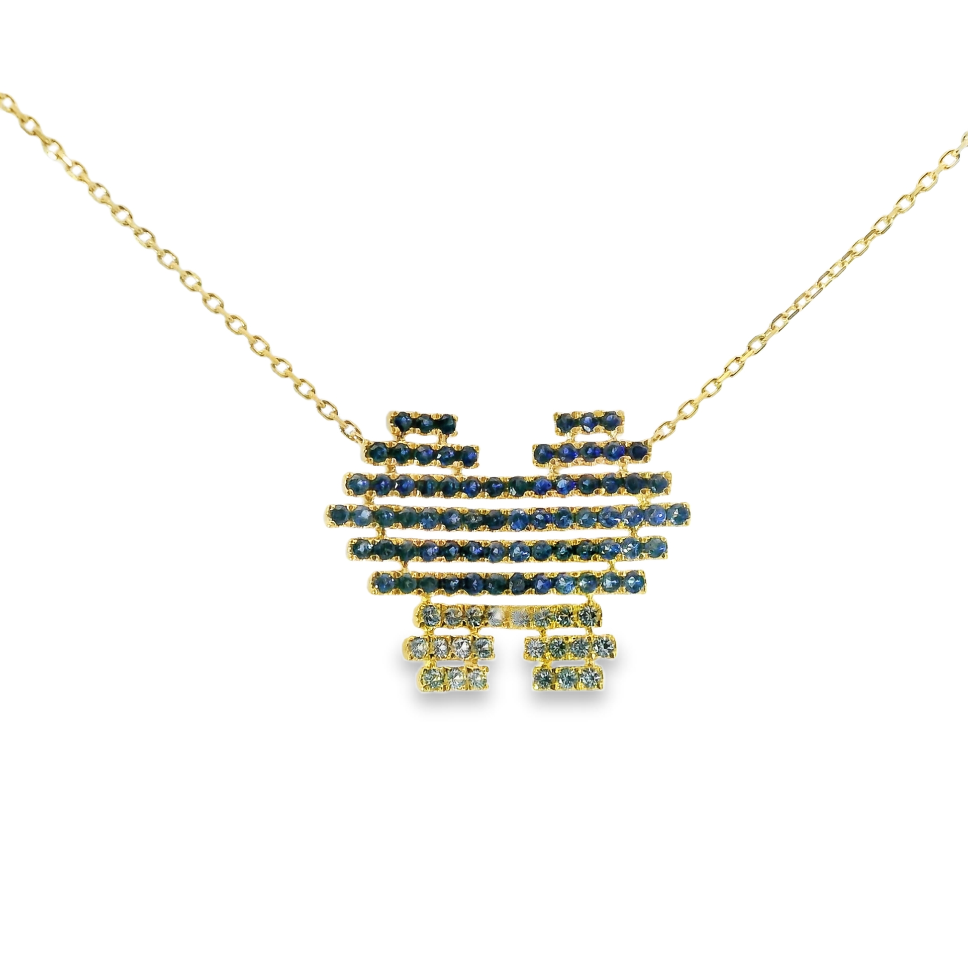 1.43ct sapphire pendant in 14k yellow gold – Niara