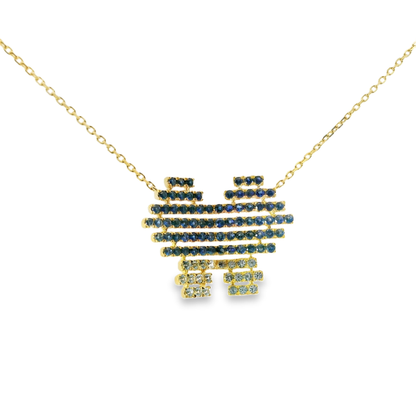1.43CT Blue Sapphire 14k Yellow Gold