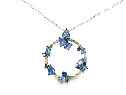 0.16ct diamond pendant in 14k white gold – Niara
