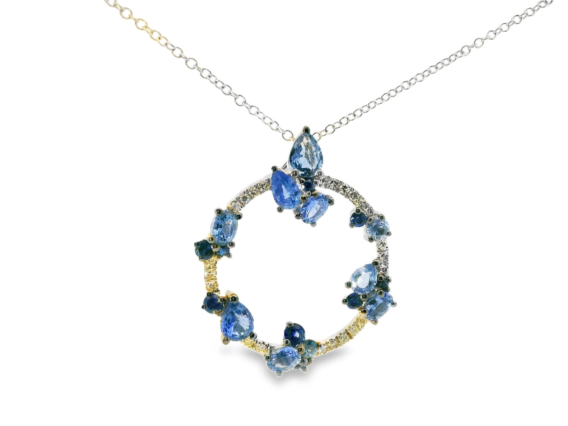 0.16ct diamond pendant in 14k white gold – Niara