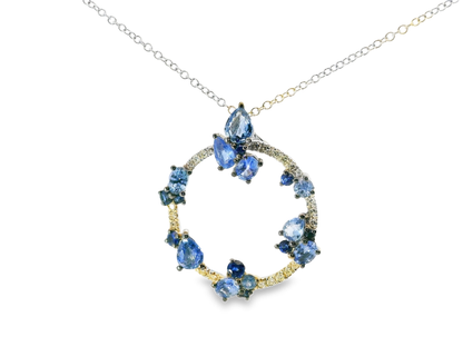 0.16ct diamond pendant in 14k white gold – Niara