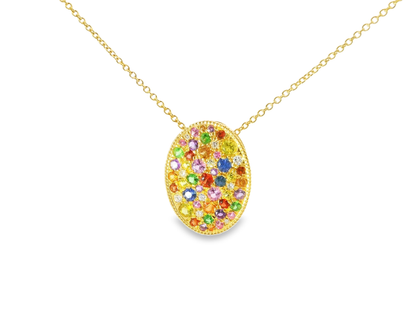 0.12ct diamond pendant in 14k yellow gold – Niara