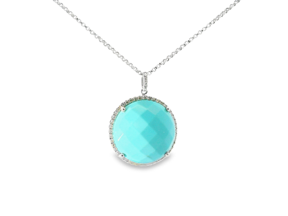 0.15ct diamond pendant in 14k white gold – Niara