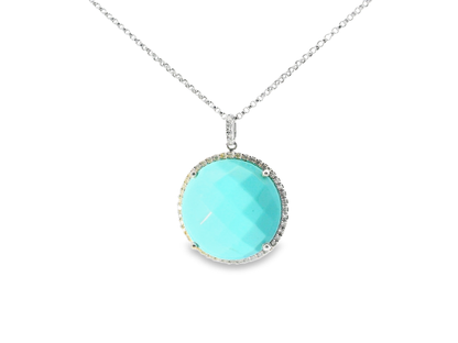 0.15ct diamond pendant in 14k white gold – Niara