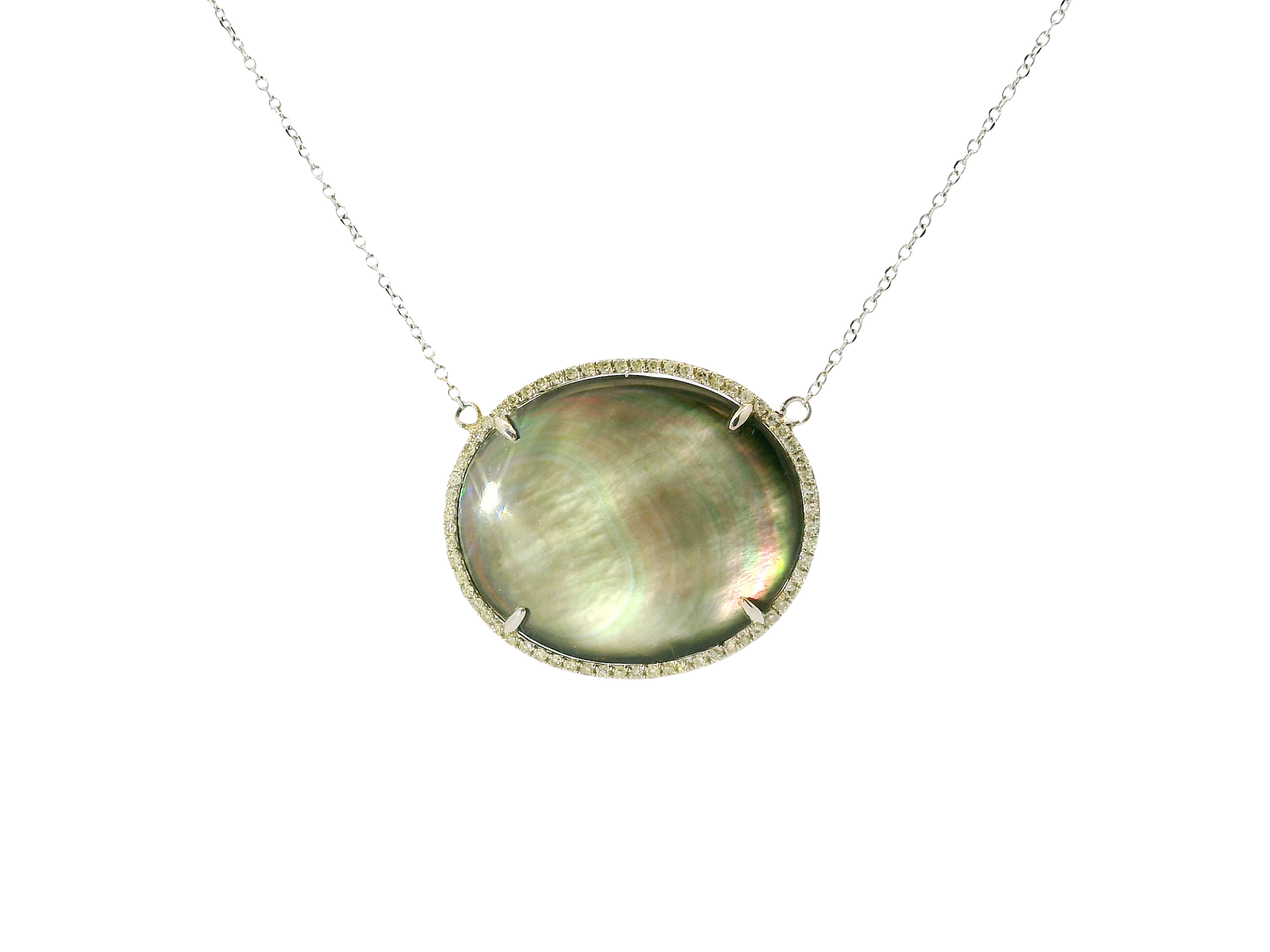 0.19ct diamond pendant in 14k white gold – Niara