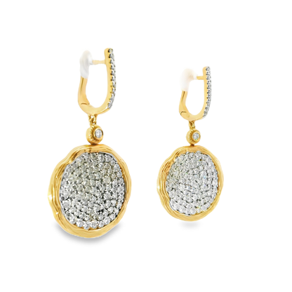 2.40Ct Diamond 14k Rose Gold Earring