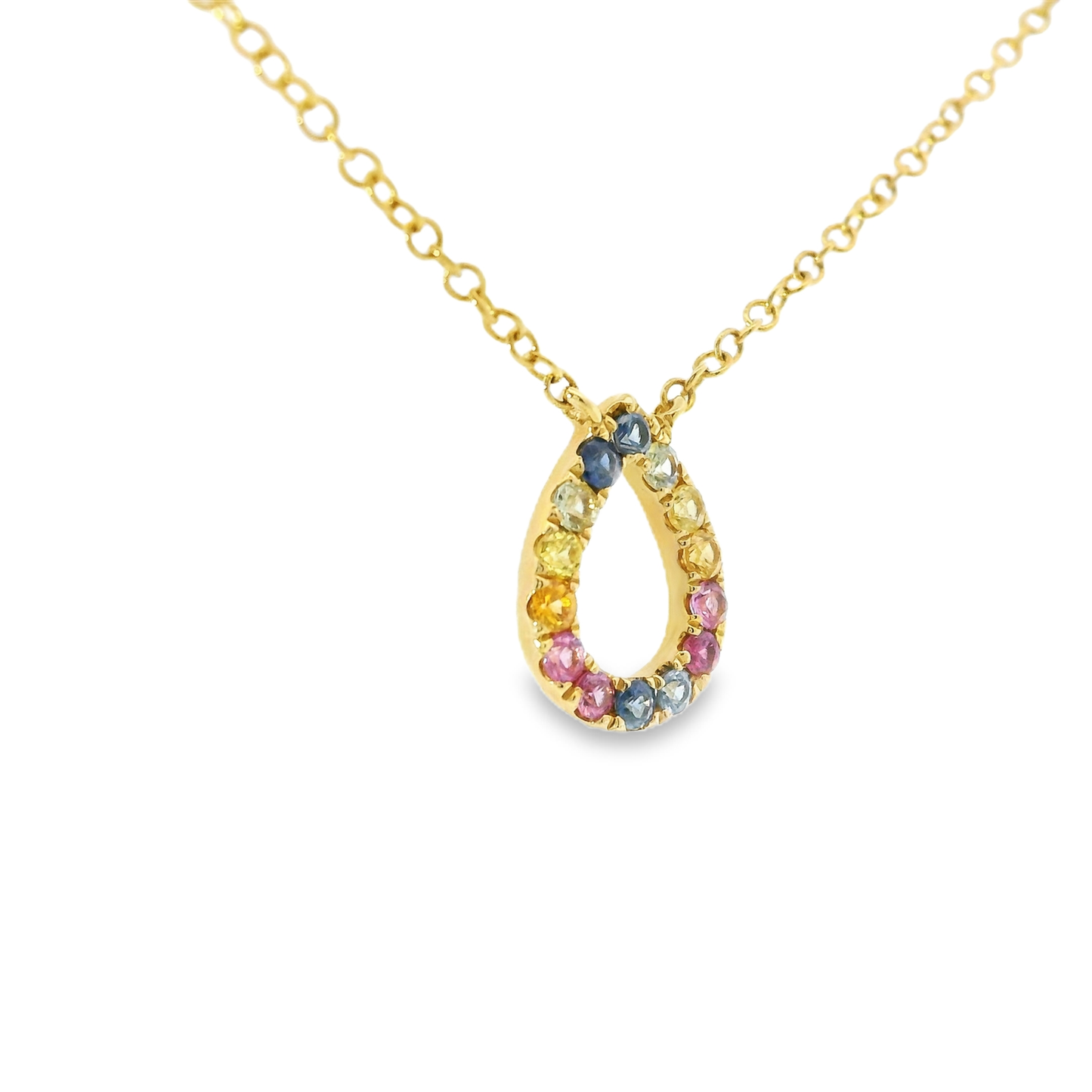 0.55ct sapphire pendant in 14k yellow gold – Niara