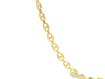 Plain Link 14k Yellow Gold Necklace