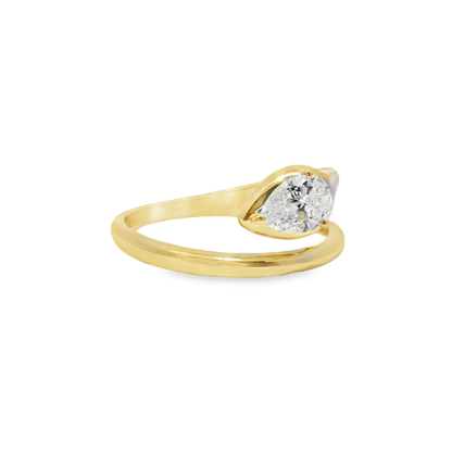 0.43Ct Lab Diamond 14k Yellow Gold Ring