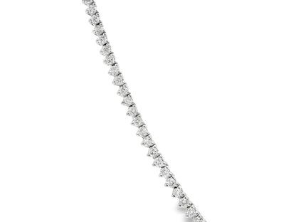 5.40CT Diamond Tennis Necklace 14k White Gold