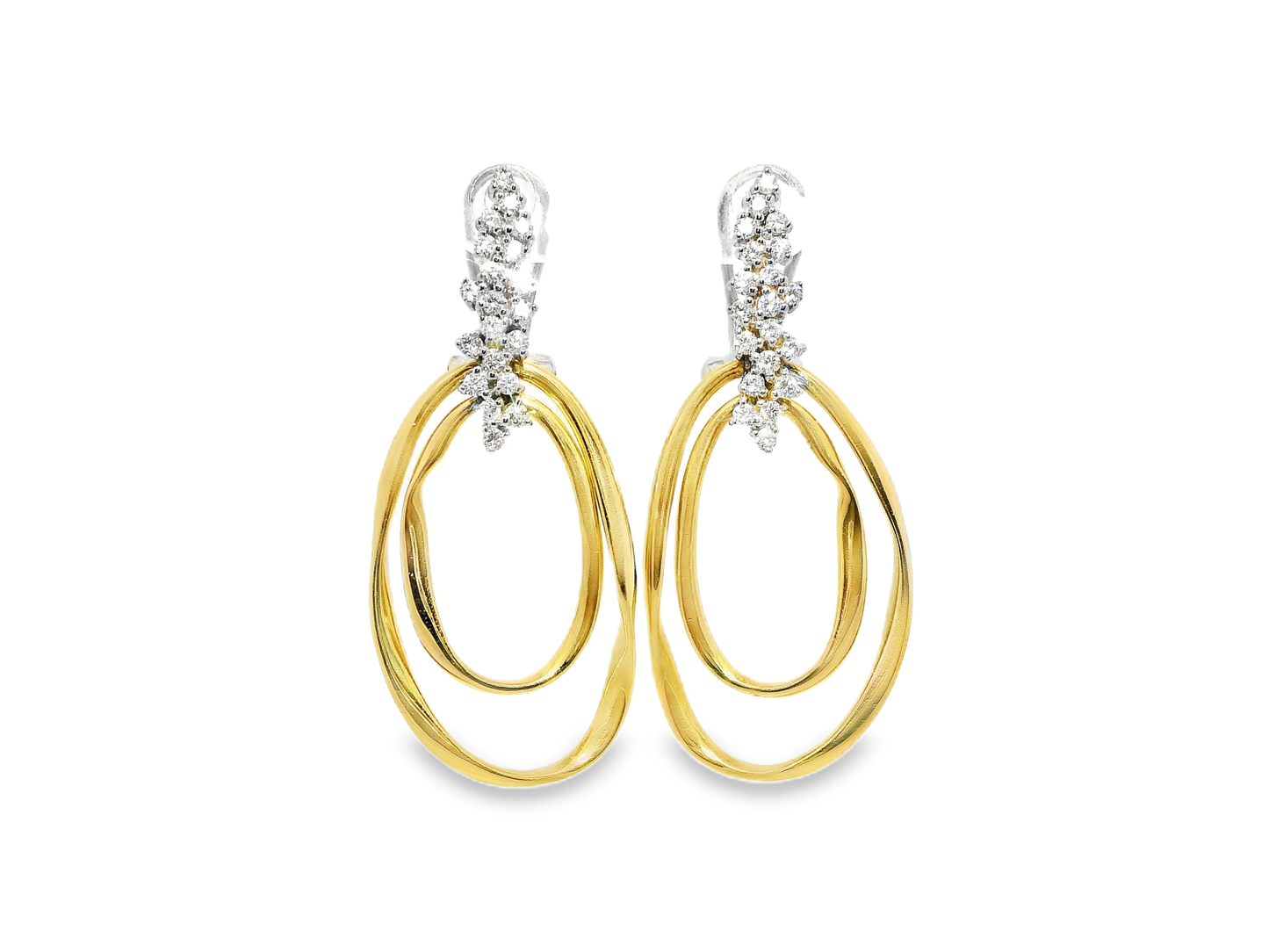 0.50CT Diamond Earring 14k Yellow Gold