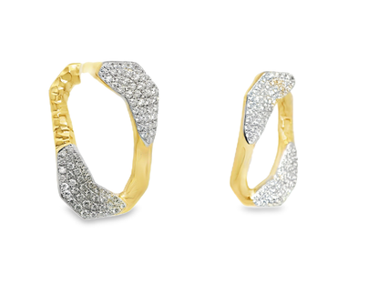 1.81CT Diamond Earring 14k Yellow Gold