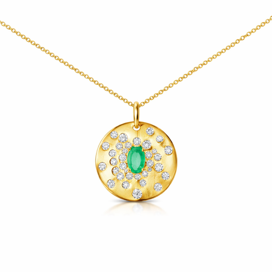 0.67ct diamond pendant in 14k yellow gold – Niara
