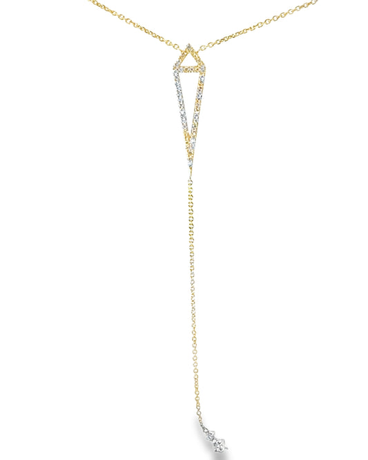 0.45CT Diamond Pendant 14k Yellow Gold