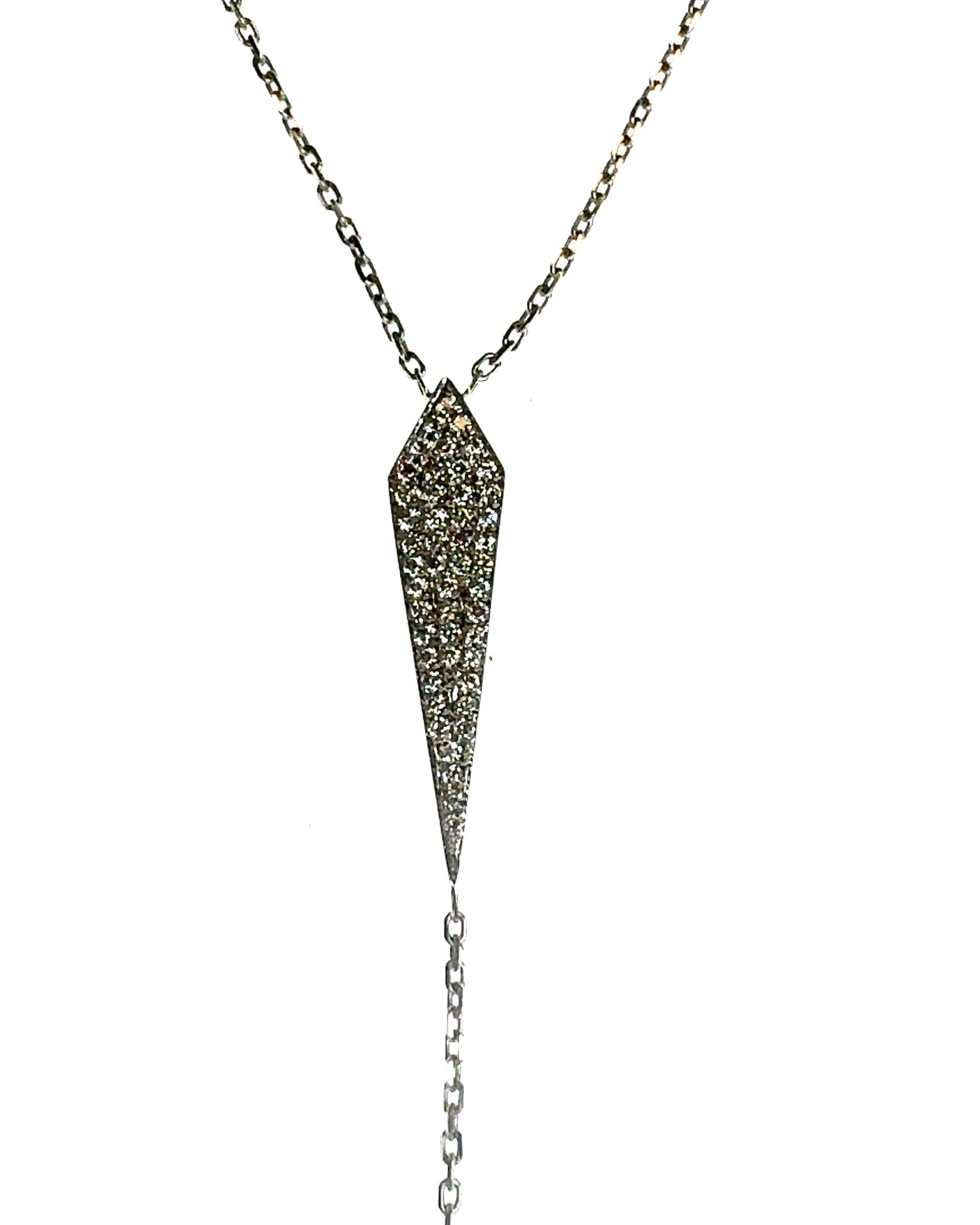 0.50CT Diamond Pendant 14k White Gold