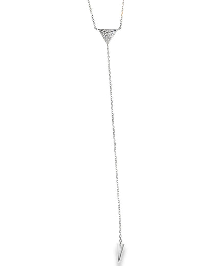 0.16CT Diamond Pendant 14k White Gold