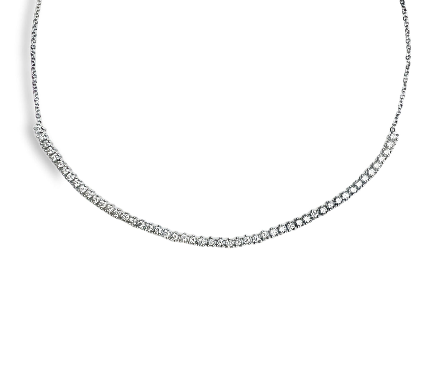 0.85CT Diamond Pendant 14k White Gold