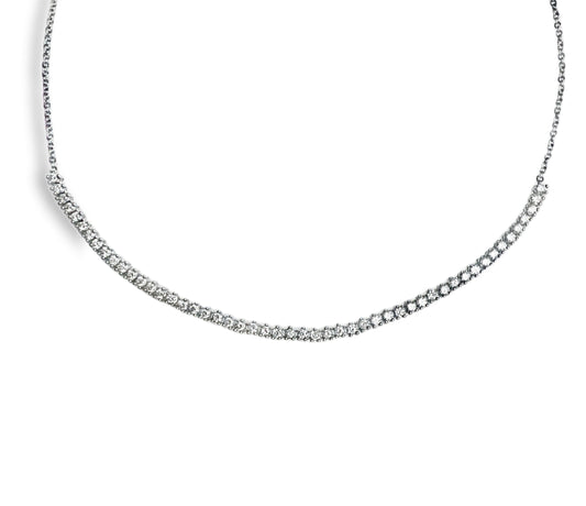 0.85CT Diamond Pendant 14k White Gold