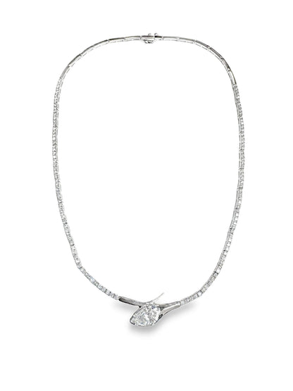 2.69CT Diamond 1.23CT Clear Lab Certified Stone 14k White Gold