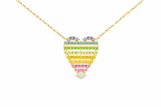 0.66ct sapphire pendant in 14k yellow gold – Niara