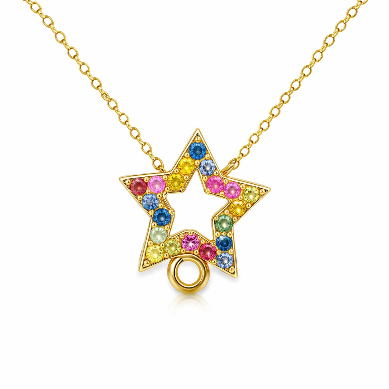 0.55ct sapphire pendant in 14k yellow gold – Niara