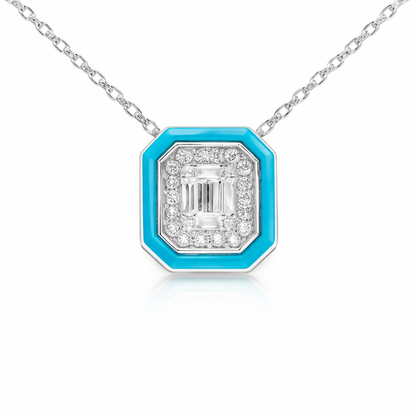 0.42ct diamond pendant in 14k white gold – Niara