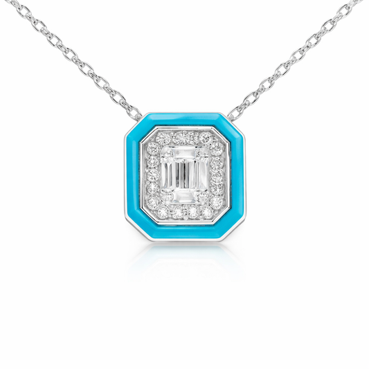0.42ct diamond pendant in 14k white gold – Niara