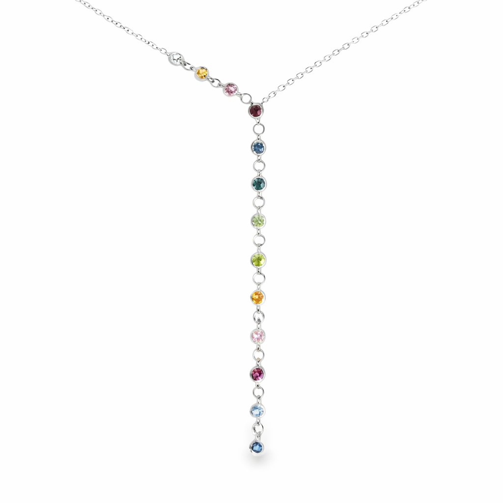0.40ct sapphire pendant in 14k white gold – Niara