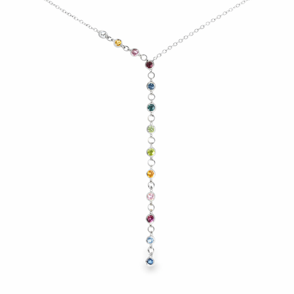 0.40ct sapphire pendant in 14k white gold – Niara