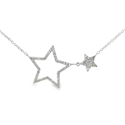 0.27ct diamond star pendant in 14k white gold – Niara