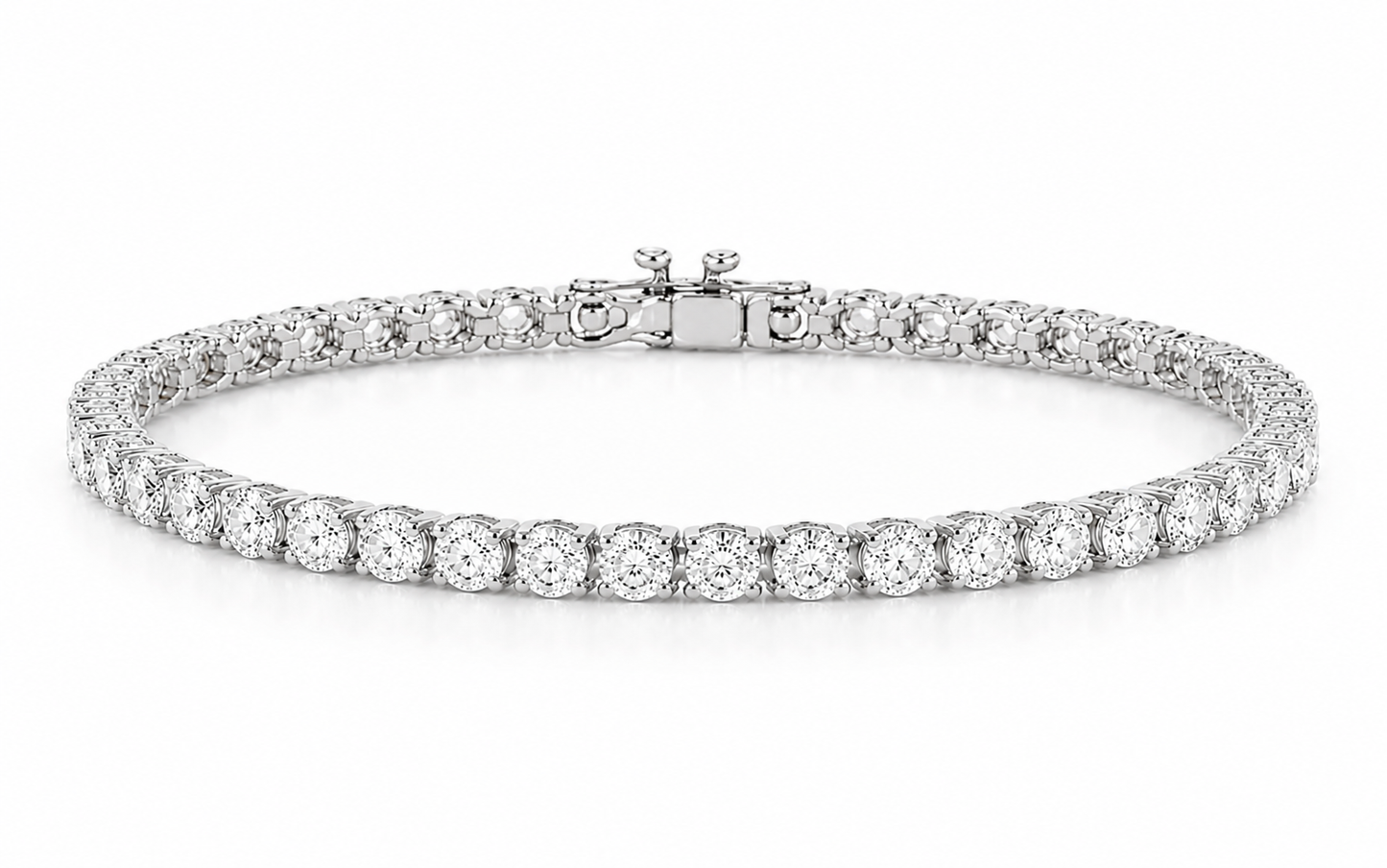 3CT Natural Diamond Tennis Bracelet 14k Gold