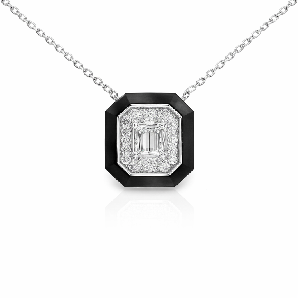 0.41ct diamond pendant in 14k white gold – Niara