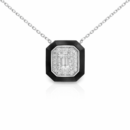 0.41ct diamond pendant in 14k white gold – Niara