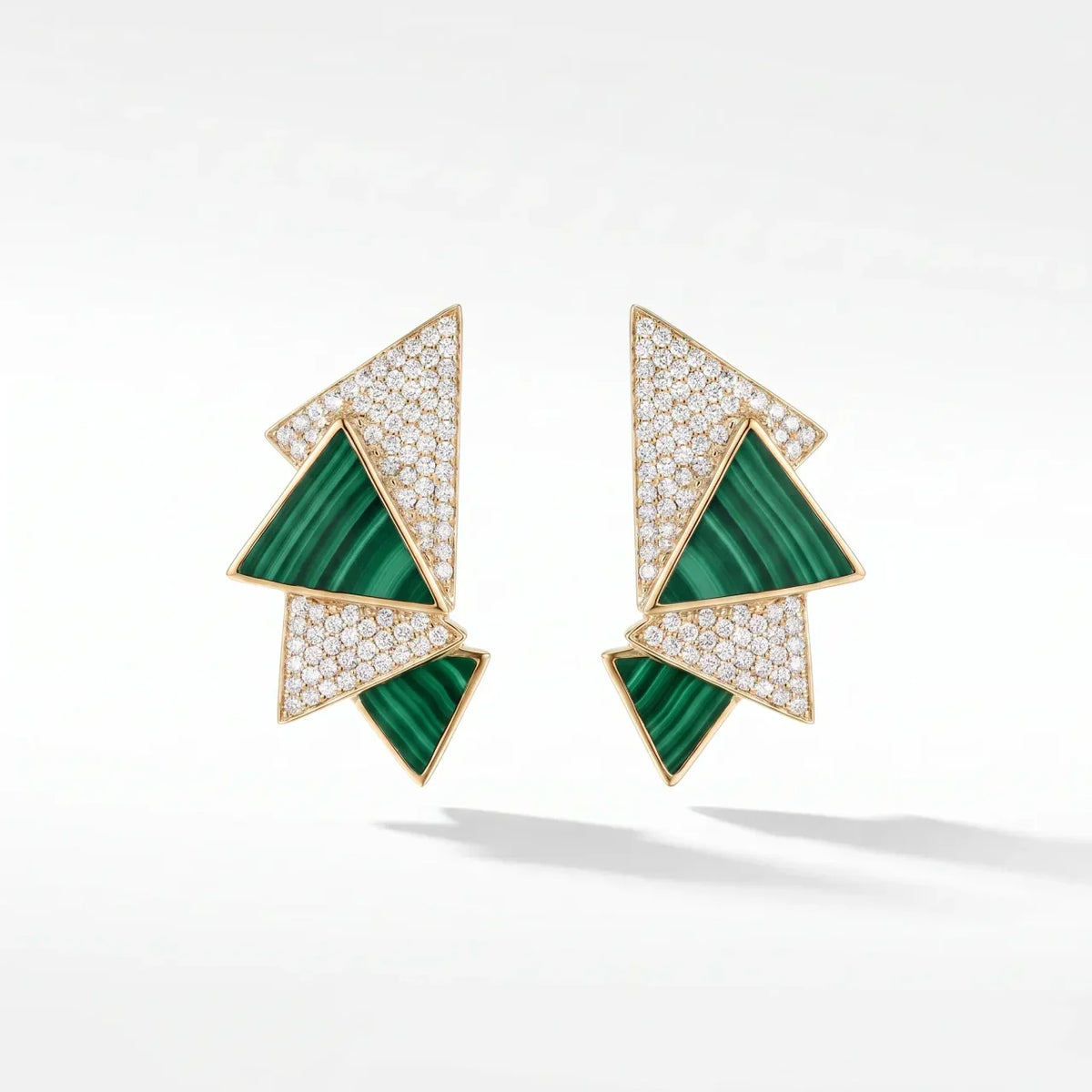 Deco Cascade 14K Gold & Diamond Earrings (0.50 ct tw)