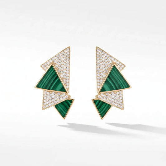 Deco Cascade 14K Gold & Diamond Earrings (0.50 ct tw)
