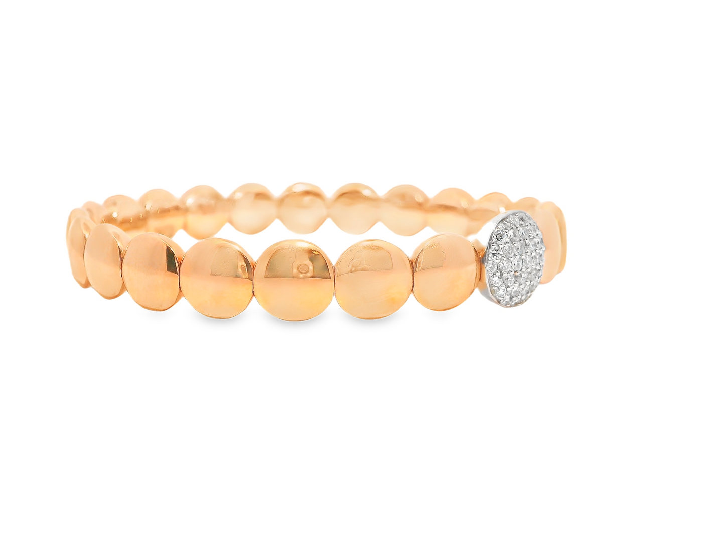 0.45CT Diamond Bangle 18k Rose gold