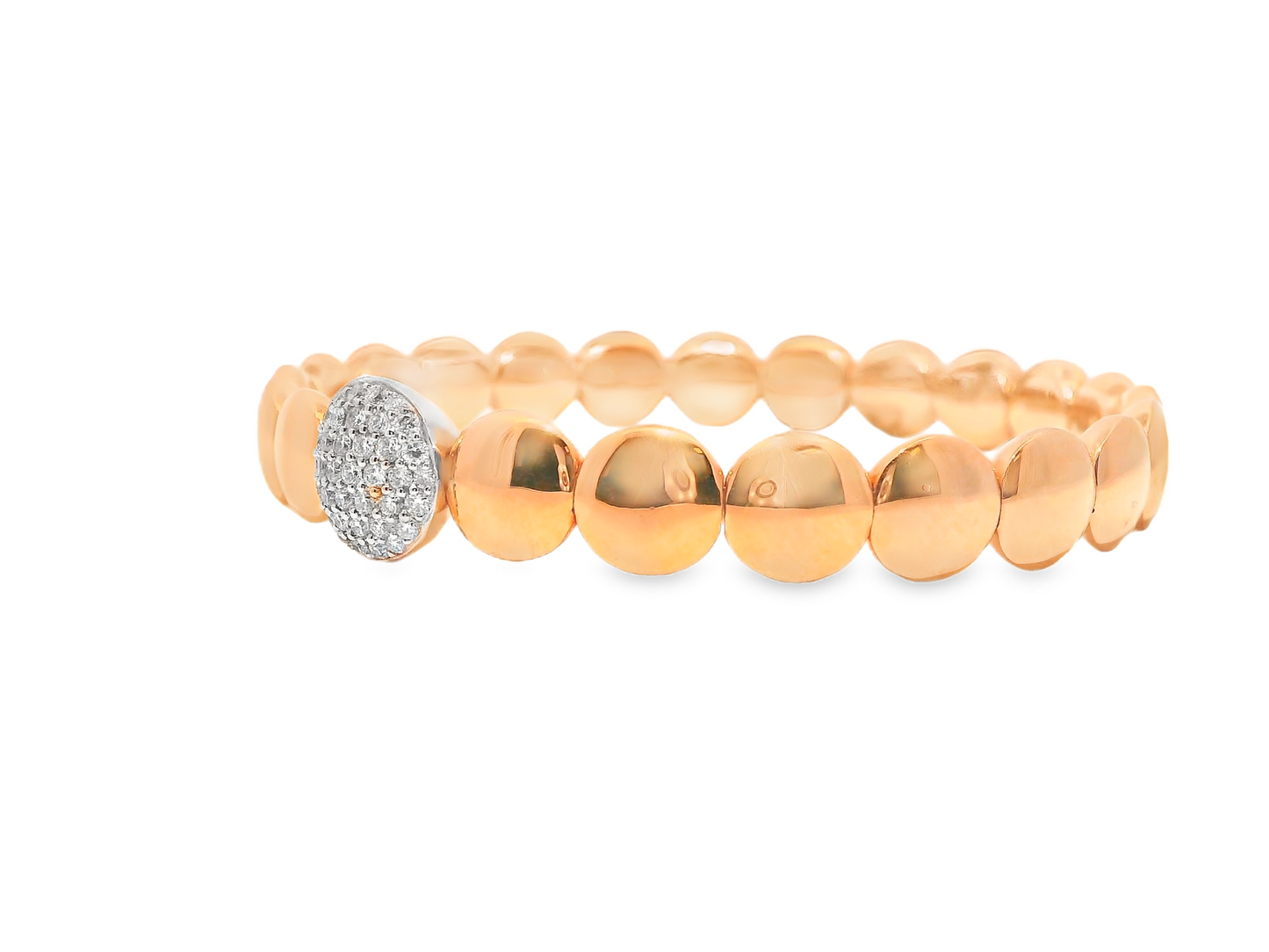 0.45CT Diamond Bangle 18k Rose gold