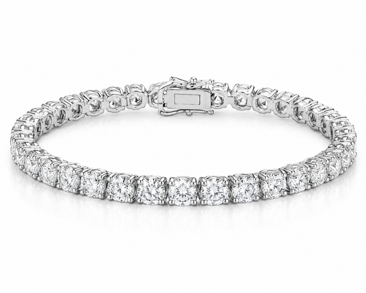 16.65CT Natural Diamond Tennis Bracelet 14k Gold