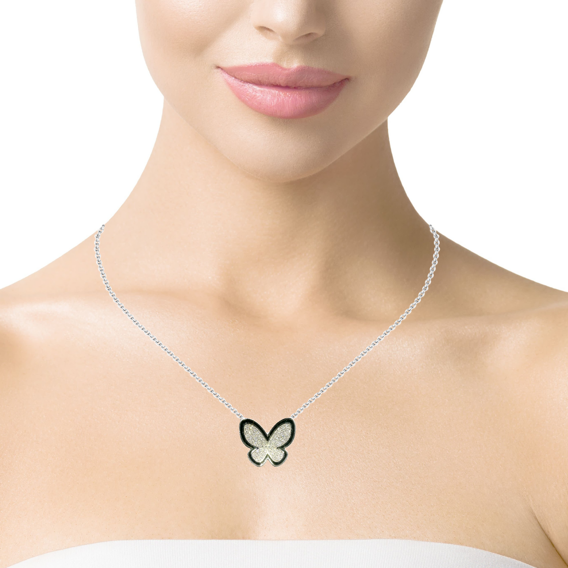 0.25ct diamond pendant in 14k white gold – Niara