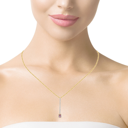 0.33ct diamond pendant in 14k yellow gold – Niara