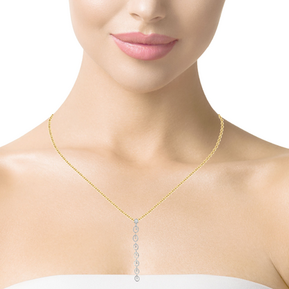 1.70CT Diamond Pendant 14k Yellow Gold